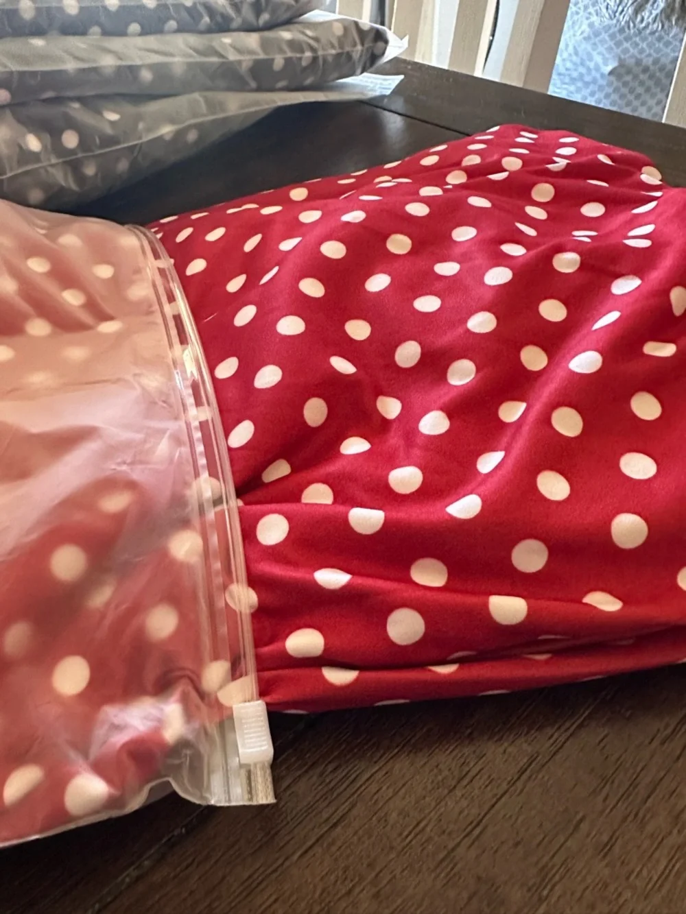 Chic Strapless Red Polka Dot Summer Dress New Boutique - Picture 7 of 7